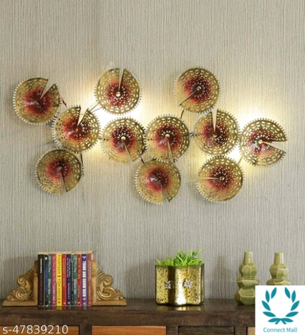 Alluring Metal Iron Led Wall Decor & Hanging - Free Size, Metal, Wall Decor, Pack of 1